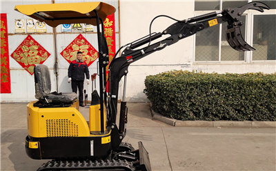 KV10小型挖掘机带抓木器