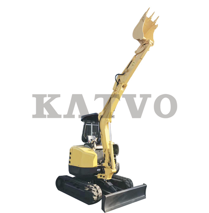 凯迪沃3.5吨微型挖机正面图